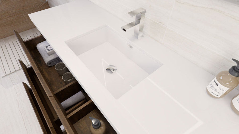 Aron 60" Freestanding with Reinforced Acrylic Single Sink Aron SKU: MBA60S-RW