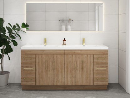 Eliza 72'' Freestanding Vanity With Double Sink Vanity-Eliza SKU: RYELSA72DFS-GR | UPC: 616050824734