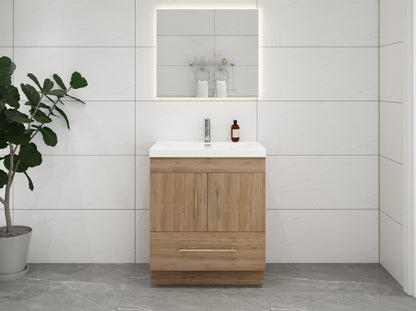 Eliza 30'' Freestanding Vanity With Single Sink Vanity-Eliza SKU: RYELSA30FS-GR | UPC: 616050824437