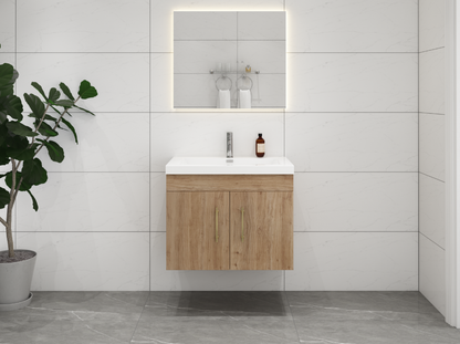 Eliza 30'' Wall Mounting Vanity With Single Sink Vanity-Eliza SKU: RYELSA30WH-GB | UPC: 616050840734