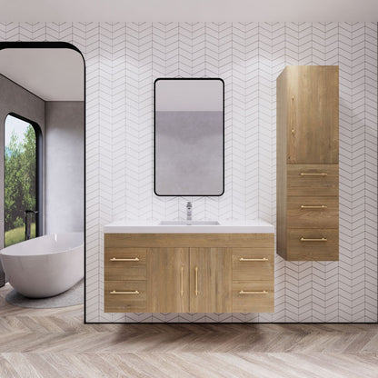 Eliza 48'' Wall Mounting Vanity With Single Sink Vanity-Eliza SKU: RYELSA48WH-AV | UPC: 616050843377