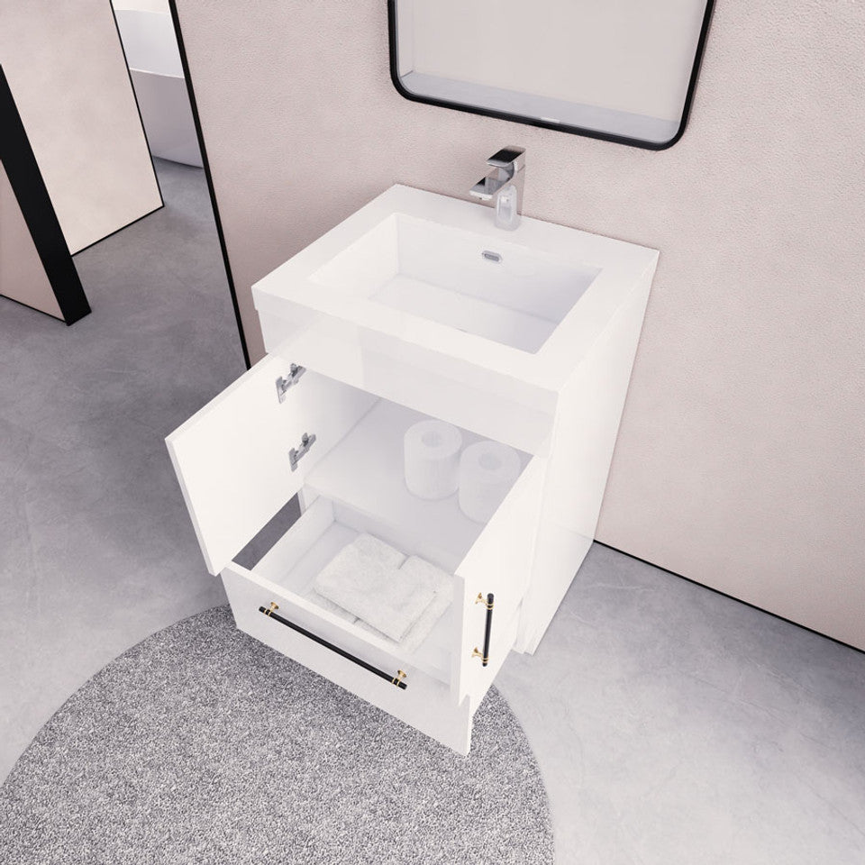 Eliza 24'' Freestanding Vanity With Single Sink Vanity-Eliza SKU: RYELSA24FS-AV | UPC: 616050842998