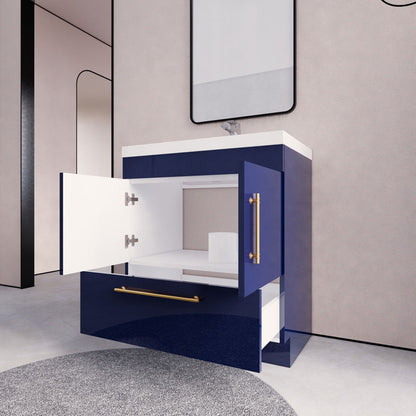 Eliza 30'' Freestanding Vanity With Single Sink Vanity-Eliza SKU: RYELSA30FS-GR | UPC: 616050824437