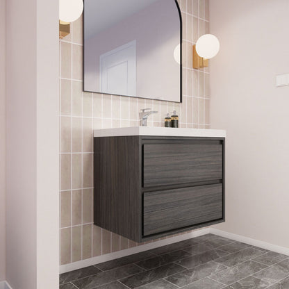 Subtle 30" Wall Mounted Modern Vanity Vanity-Subtle SKU: RYMOM30