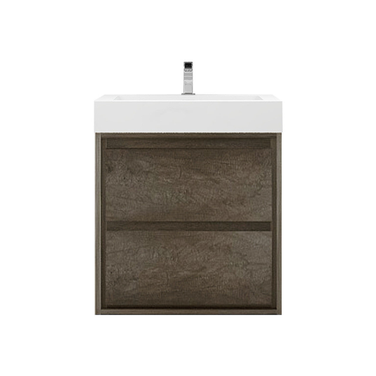 Subtle 24" Wall Mounted Modern Vanity Vanity-Subtle SKU: RYMOM24-SG