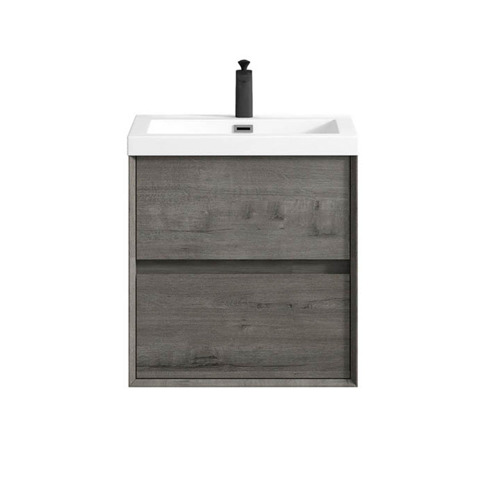 King 24" Wall Mounted Vanity with Reinforced Acrylic Sink Vanity-King SKU: BT005-24GW