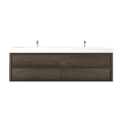 Subtle 84" Double Sink Wall Mounted Modern Vanity Vanity-Subtle SKU: RYMOM84D