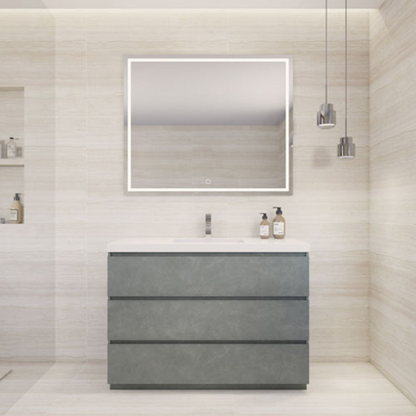 Aron 48" Freestanding with Reinforced Acrylic Sink Vanity-Aron SKU: MBA48-CO