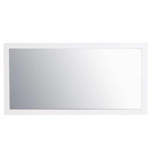 Eviva Sun 60"W x 30"H Rectangular Mirror with White Wooden Frame EVMR-60X30-GWH