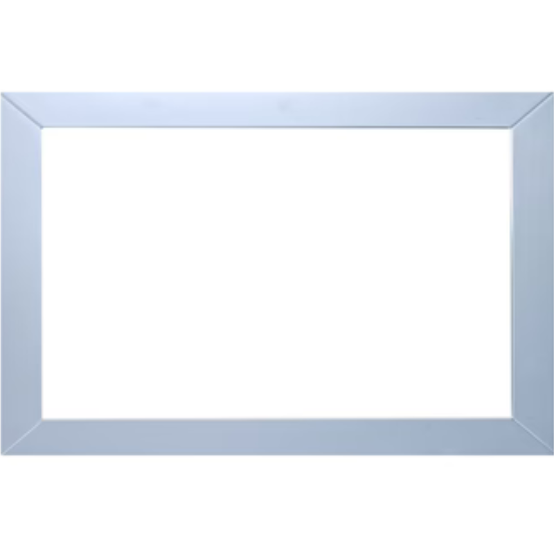 Eviva New York 48"W x 30"H Rectangular Mirror with Gray Wooden Frame EVMR514-48X30-GR