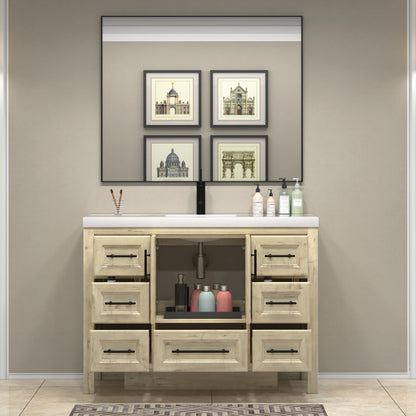 VIV 48" Solid Wood Freestanding Bathroom Vanity with Reinforced Acrylic Sink VIV SKU: VIV48