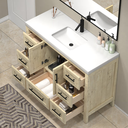 VIV 48" Solid Wood Freestanding Bathroom Vanity with Reinforced Acrylic Sink VIV SKU: VIV48