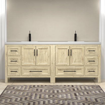 VIV 84" Solid Wood Freestanding Bathroom Vanity with Reinforced Double Acrylic Sink VIV SKU: VIV84D