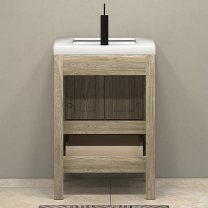 VIV 24" Solid Wood Freestanding Bathroom Vanity with Reinforced Acrylic Sink VIV SKU: VIV24