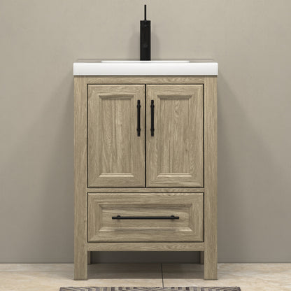 VIV 24" Solid Wood Freestanding Bathroom Vanity with Reinforced Acrylic Sink VIV SKU: VIV24