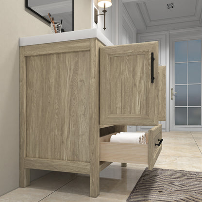 VIV 30" Solid Wood Freestanding Bathroom Vanity with Reinforced Acrylic Sink VIV SKU: VIV30