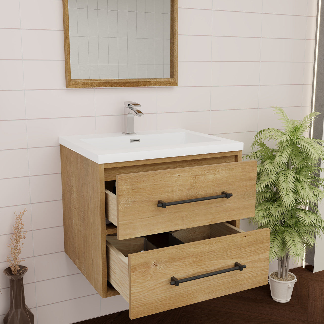 Victoria 24" Wall-Mount Vanity with Reinforced Acrylic Sink Victoria SKU: Victoria 24WH