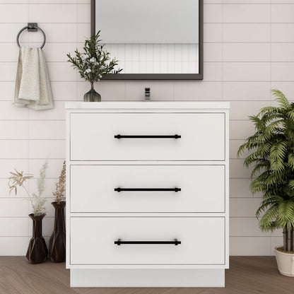 Victoria 30" Freestanding Vanity with Reinforced Acrylic Sink Victoria SKU: Victoria 30FS