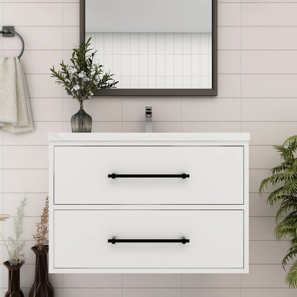 Victoria 30" Wall-Mount Vanity with Reinforced Acrylic Sink Victoria SKU: Victoria 30WH