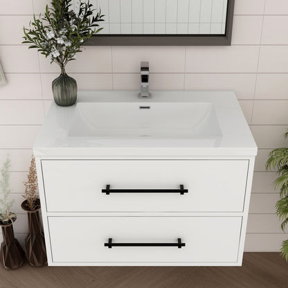 Victoria 30" Wall-Mount Vanity with Reinforced Acrylic Sink Victoria SKU: Victoria 30WH