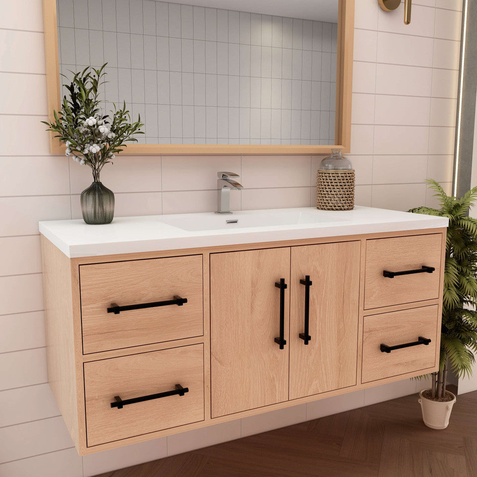 Victoria 48" Wall-Mount Vanity with Reinforced Acrylic Sink Victoria SKU: Victoria 48WH