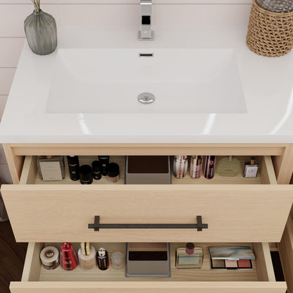 Victoria 30+30" Wall-Mount Vanity with Reinforced DOUBLE Acrylic Sink Victoria SKU: Victoria 60DDWH