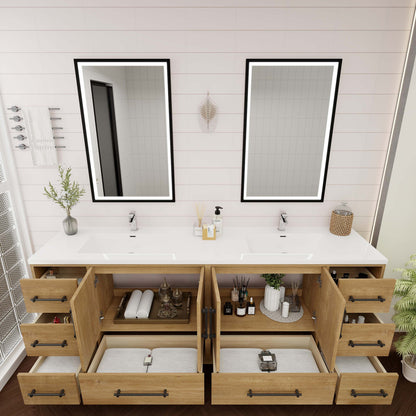 Victoria 84" Freestanding Vanity with Reinforced Acrylic DOUBLE Sink Victoria SKU: Victoria 84DFS