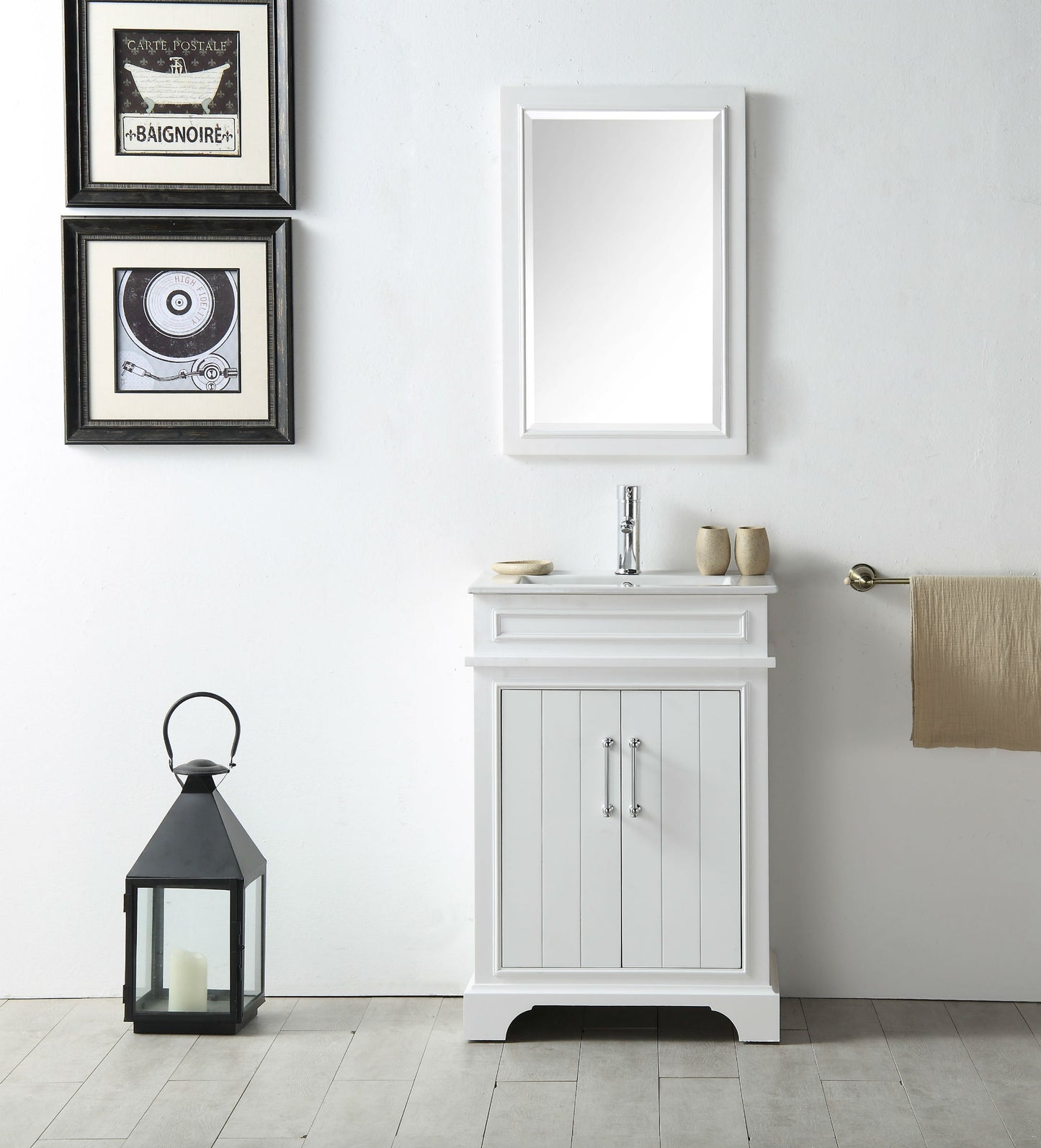 LEGION FURNITURE 24X36 WHITE MIRROR. ITEM NUMBER: WH7724-W-M