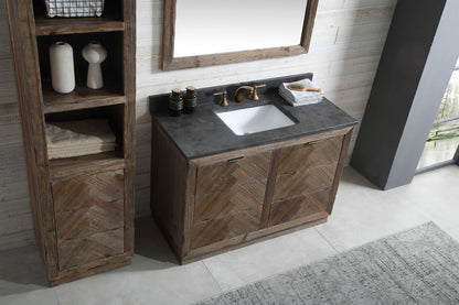 LEGION FURNITURE 48" WOOD SINK VANITY WITH MARBLE TOP -NO FAUCET